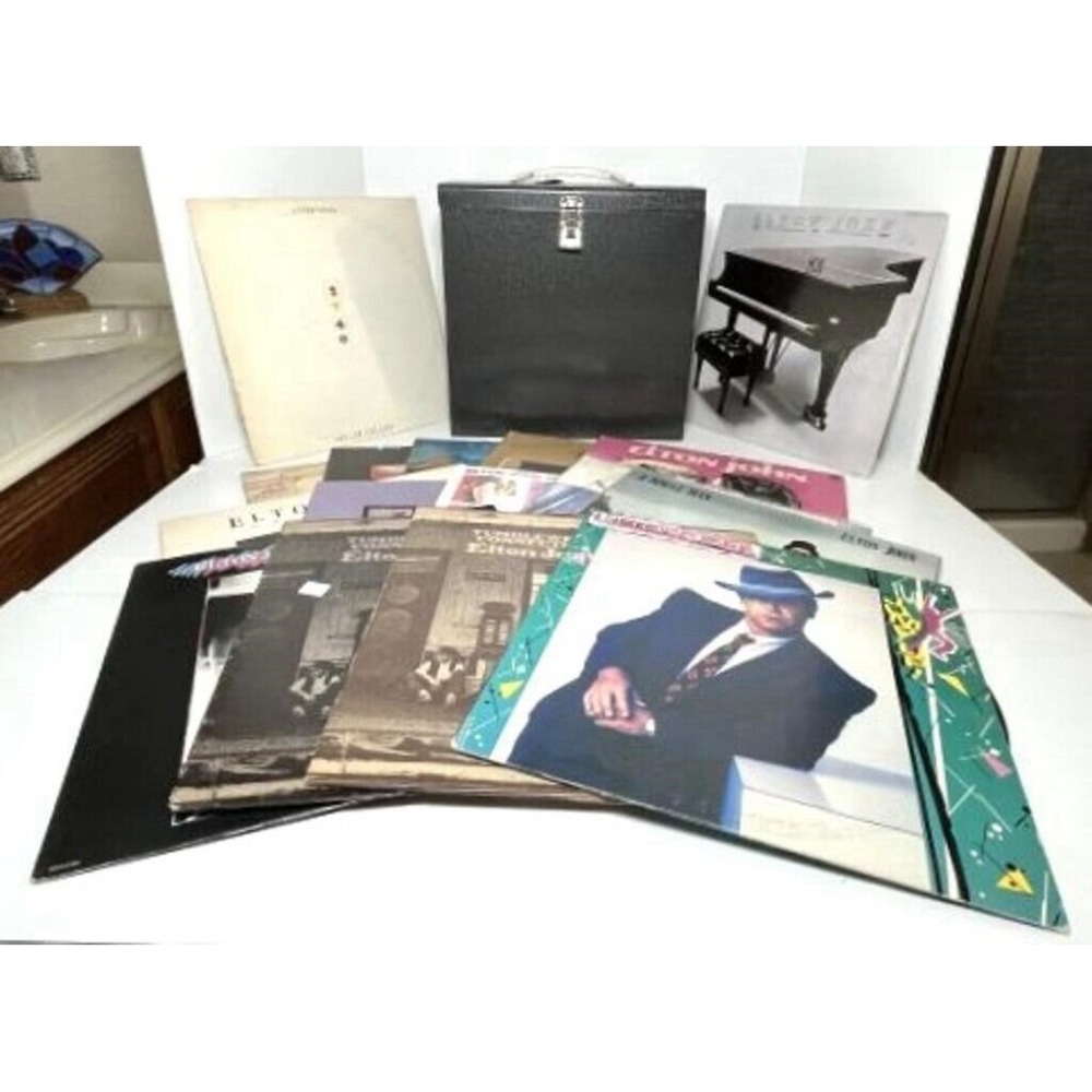 Elton John Vinyl Record Lot Vintage LPs Tumbleweed Connection Friends The Fox